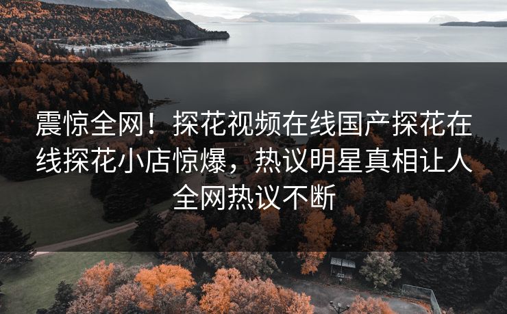震惊全网！探花视频在线国产探花在线探花小店惊爆，热议明星真相让人全网热议不断  第1张
