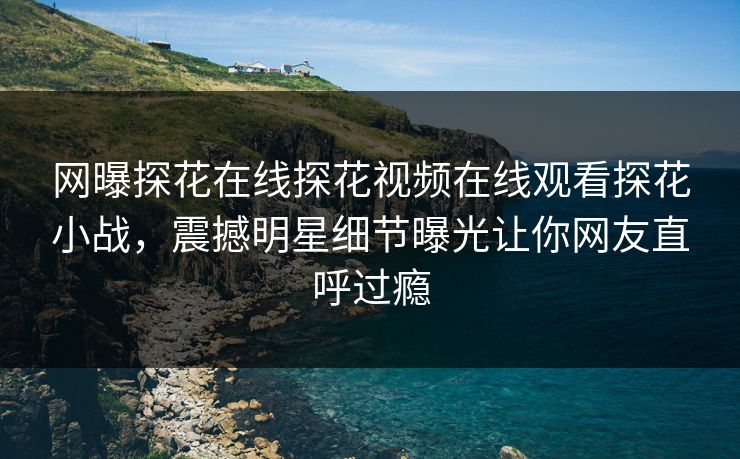 网曝探花在线探花视频在线观看探花小战，震撼明星细节曝光让你网友直呼过瘾  第1张