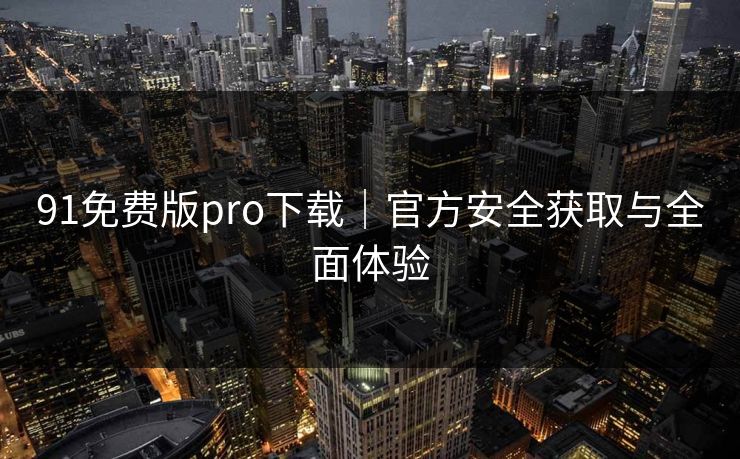 91免费版pro下载｜官方安全获取与全面体验  第1张