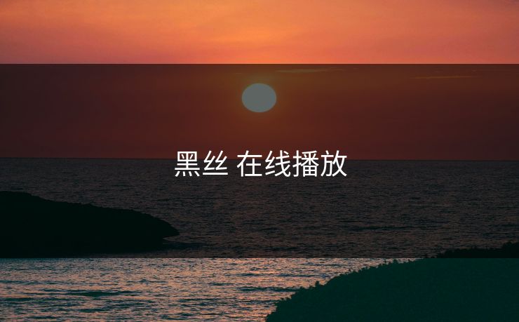 黑丝 在线播放